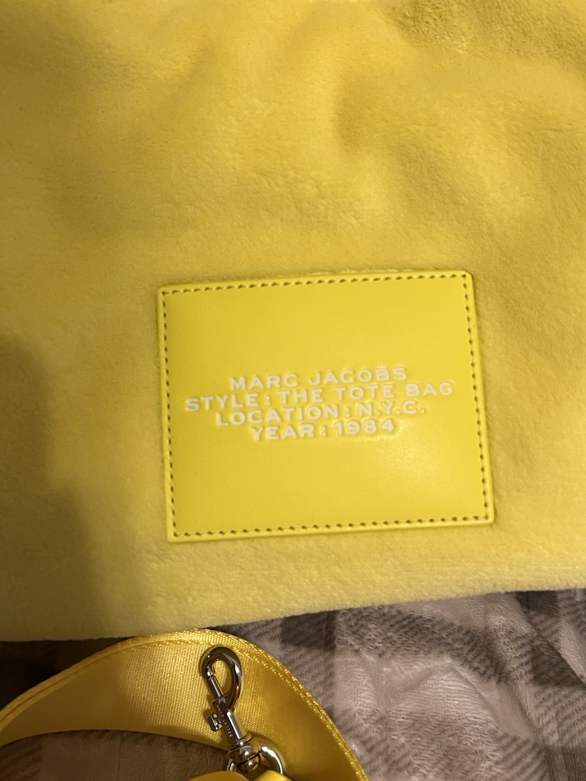 Marc Jacobs Medium Yellow Tote Bag