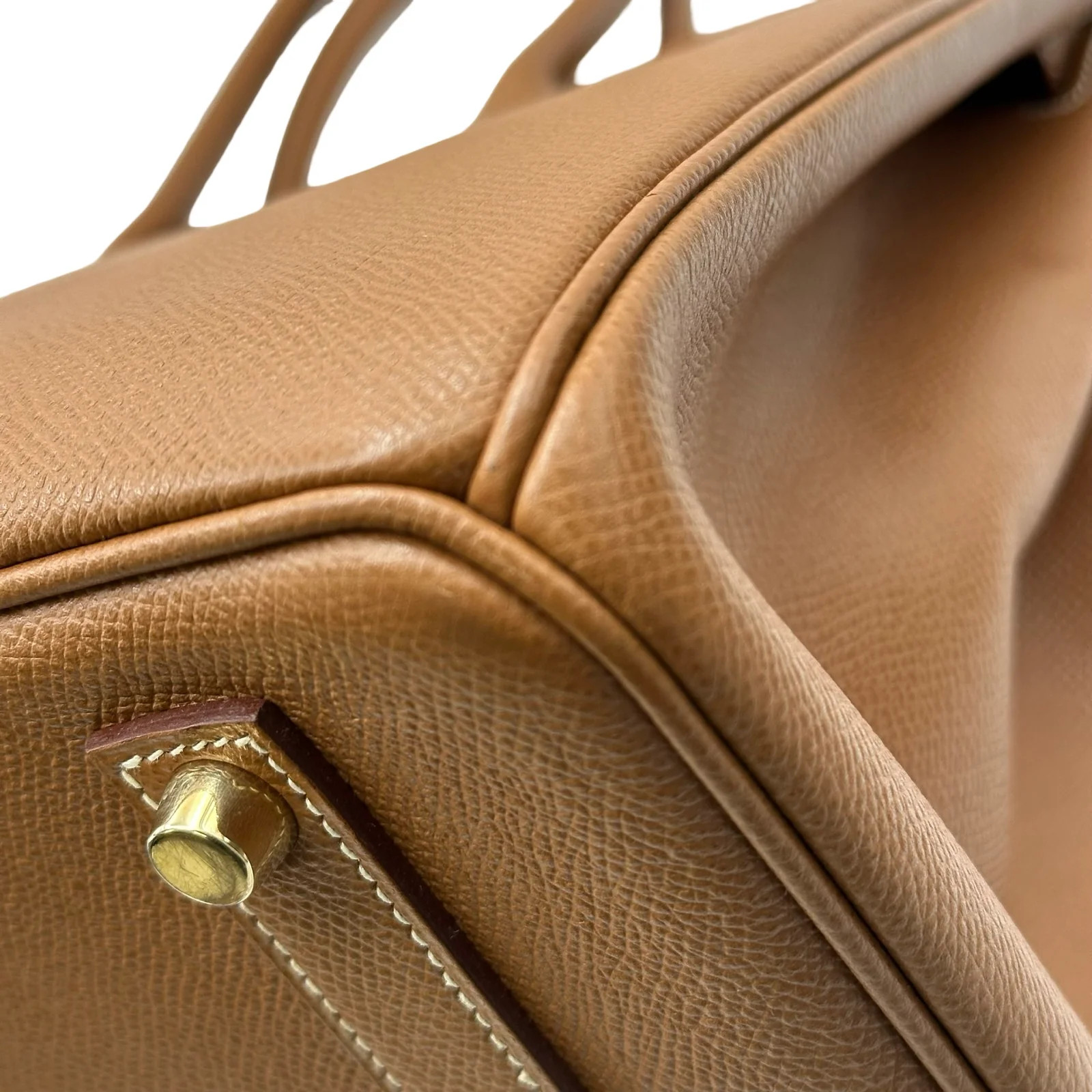HERMES Birkin 35 Gold Epsom Leather Handbag #OKB400
