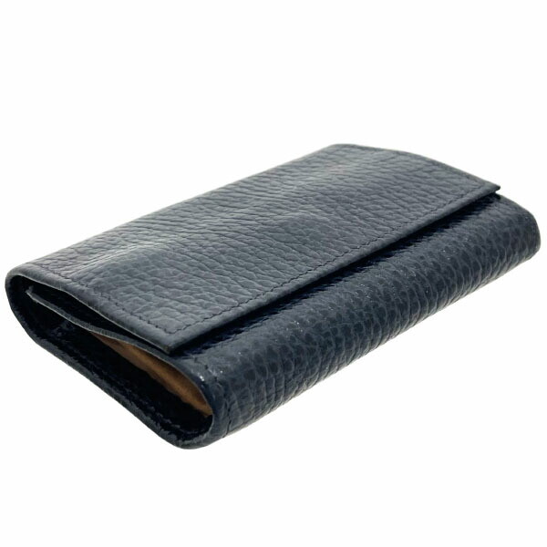 ■Authentic SMYTHSON accessory case leather dark navy dark blue SMYTHSON jewelry