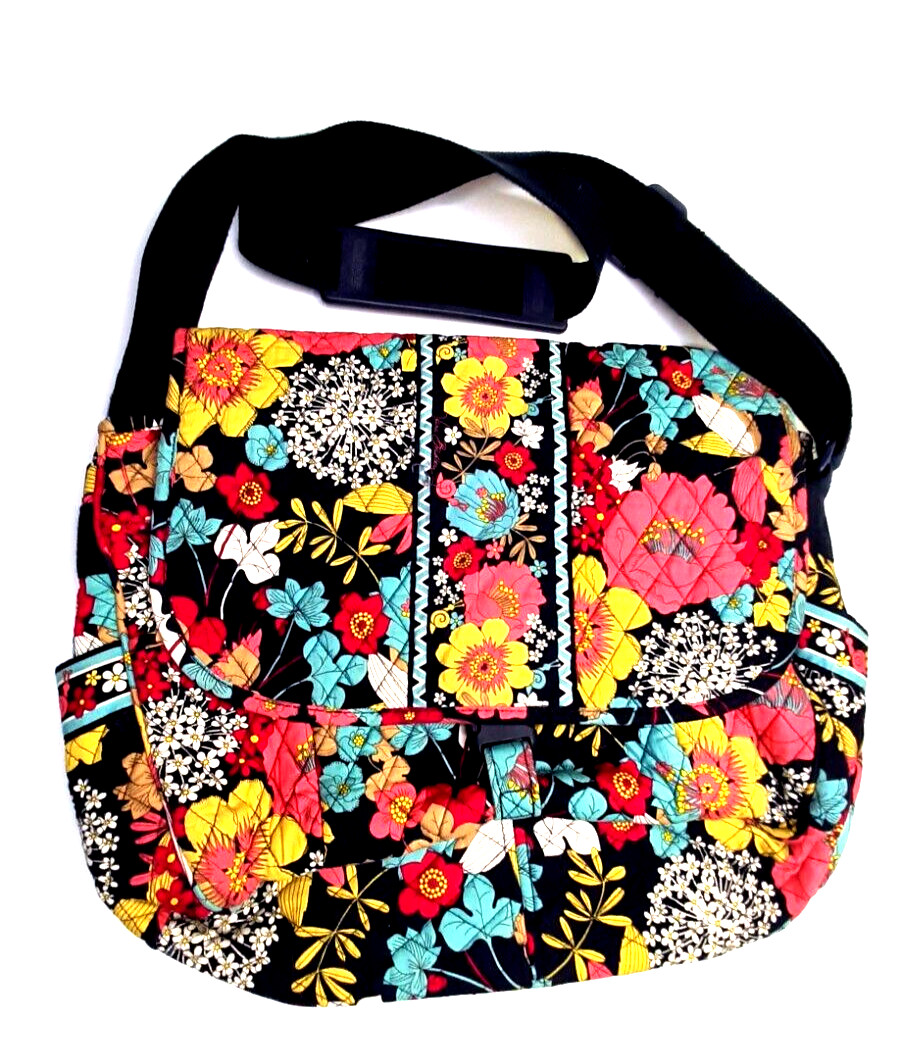 Vera Bradley Messenger- School -Book Bag Happy Snails