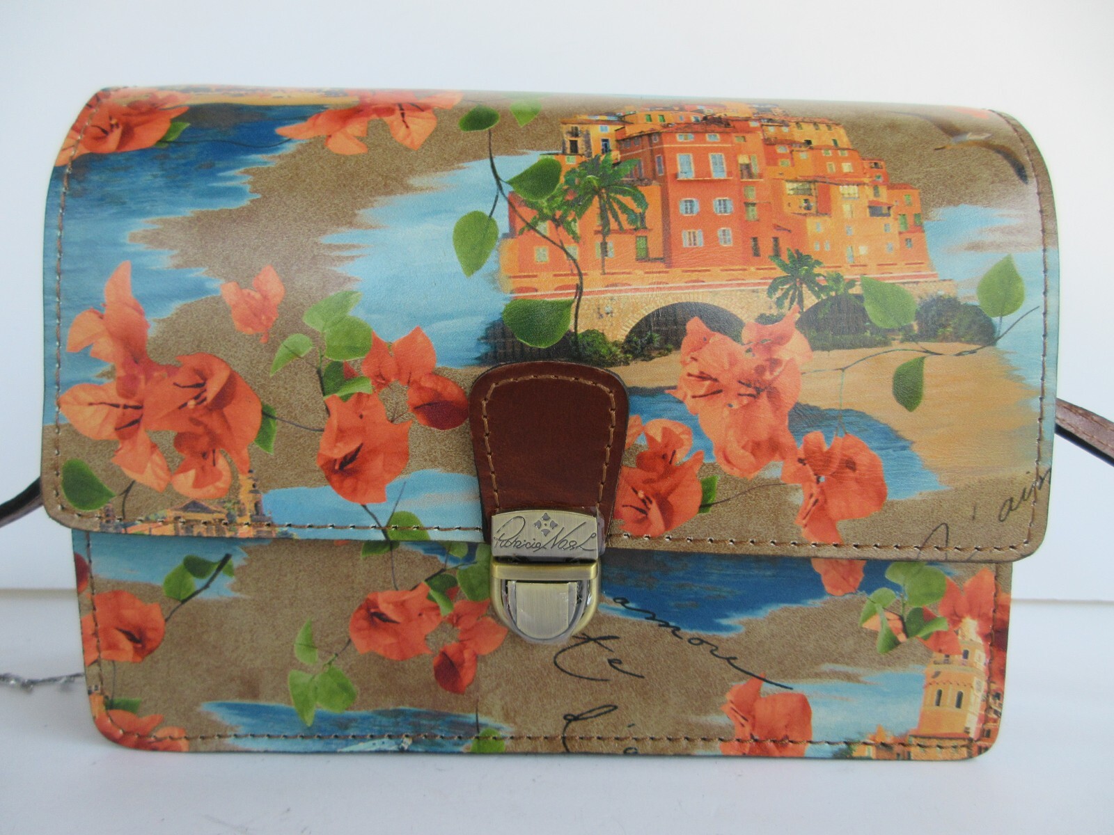 Patricia Nash Lanza Crossbody – French Riviera Leather Purse – NWT