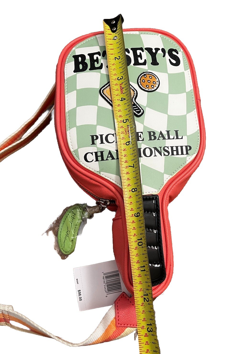 Betsey Johnson XO Pickleball Championship Novelty Crossbody Bag