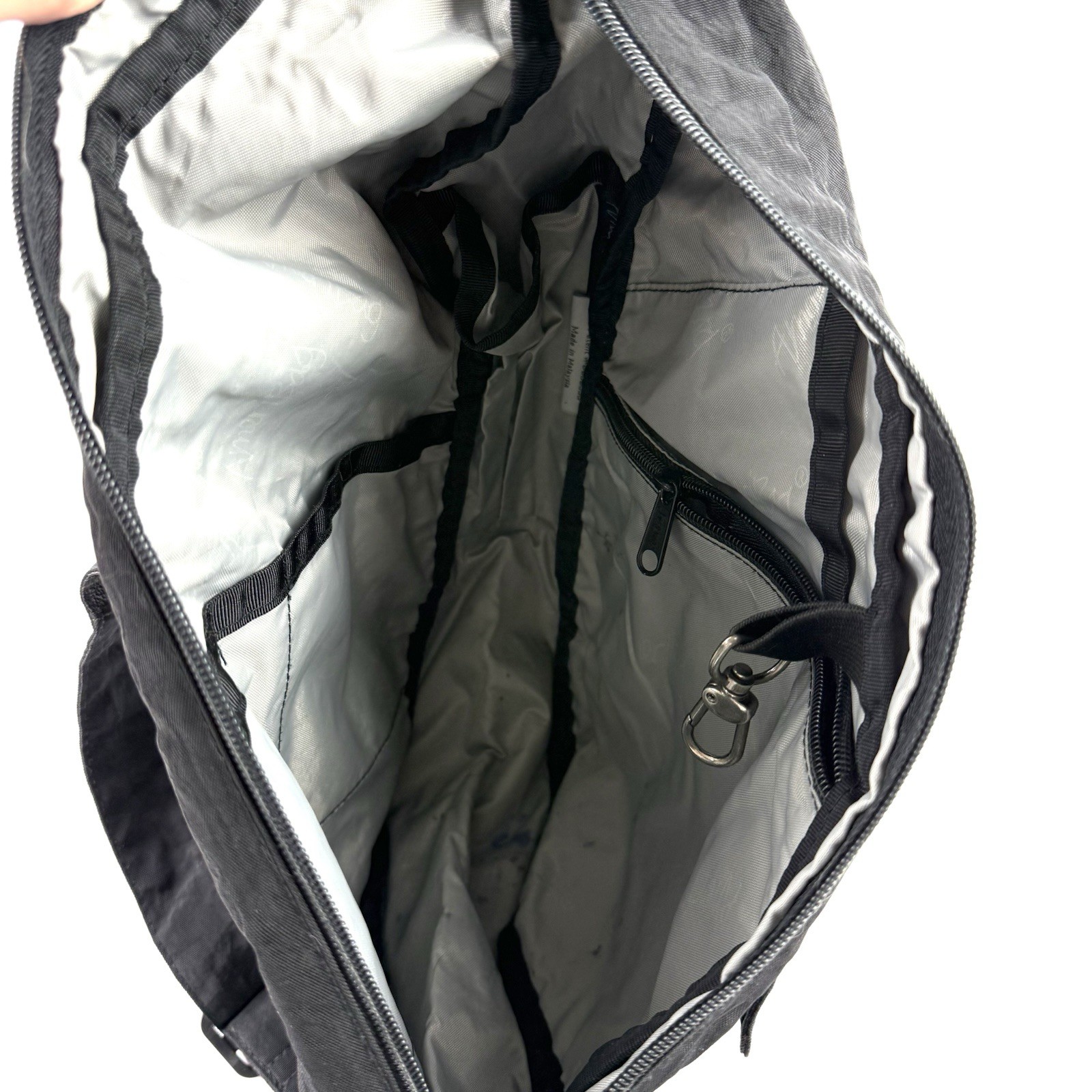 AmeriBag Healthy Back Bag Black Nylon Sling Backpack Shoulder Bag Medium