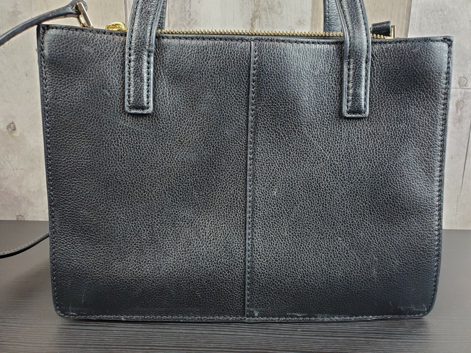 Kate Spade Sayra Hyde Place Bag In Black/Aubergine Calf Hair Accents