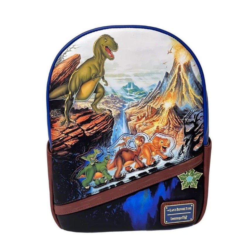 Loungefly Backpack Land Before Time Movie Poster Littlefoot Dinosaur Universal