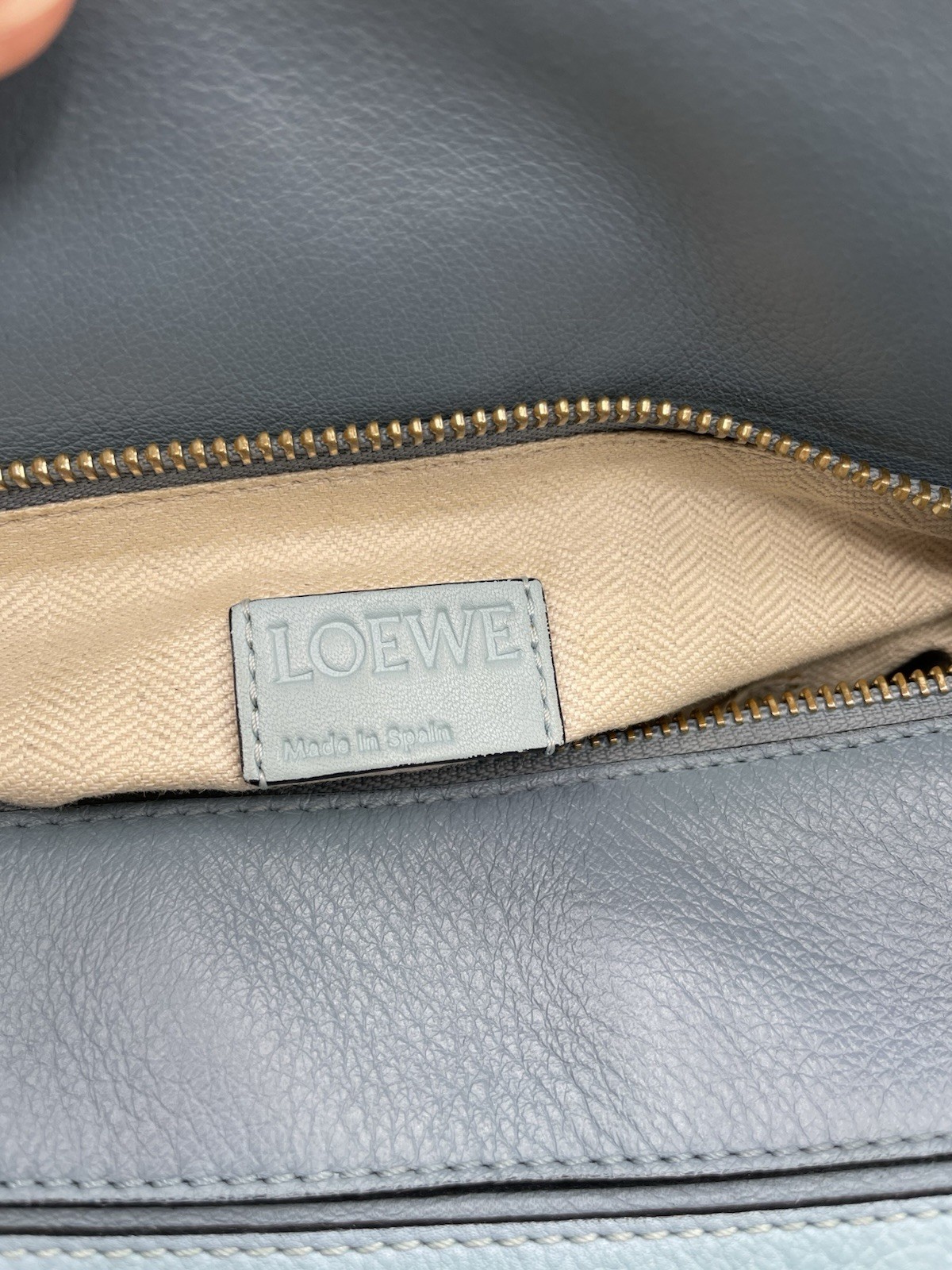 Loewe Puzzle Shoulder Bag Multi Color Blue