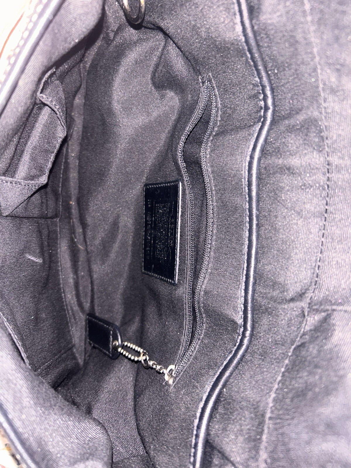 Vintage Coach Soho Signature Canvas Buckle Flap Shoulder Bag – Black – Excellent