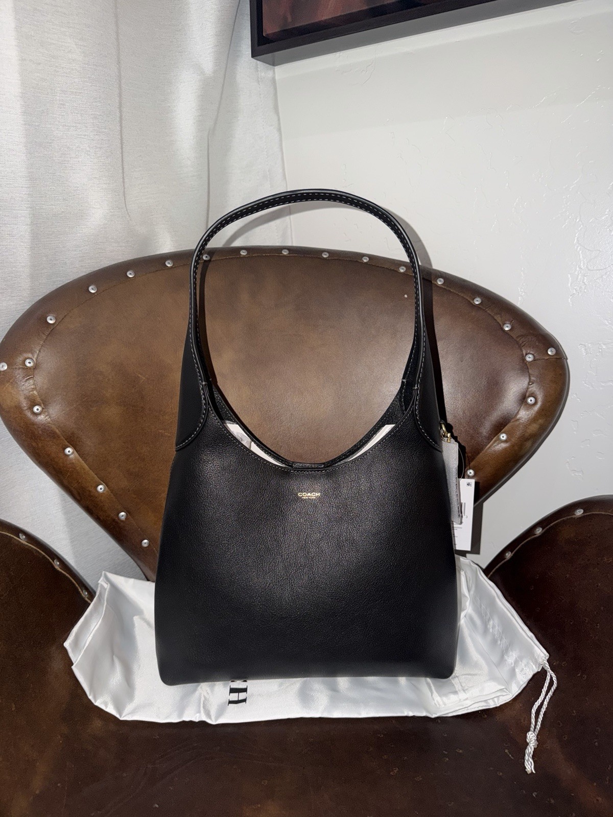 COACH BROOKLYN 28 Black CU068 NWT