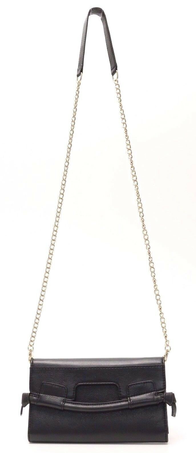 Womes Foley + Corinna City On The String black leather Clutch Wallet $195