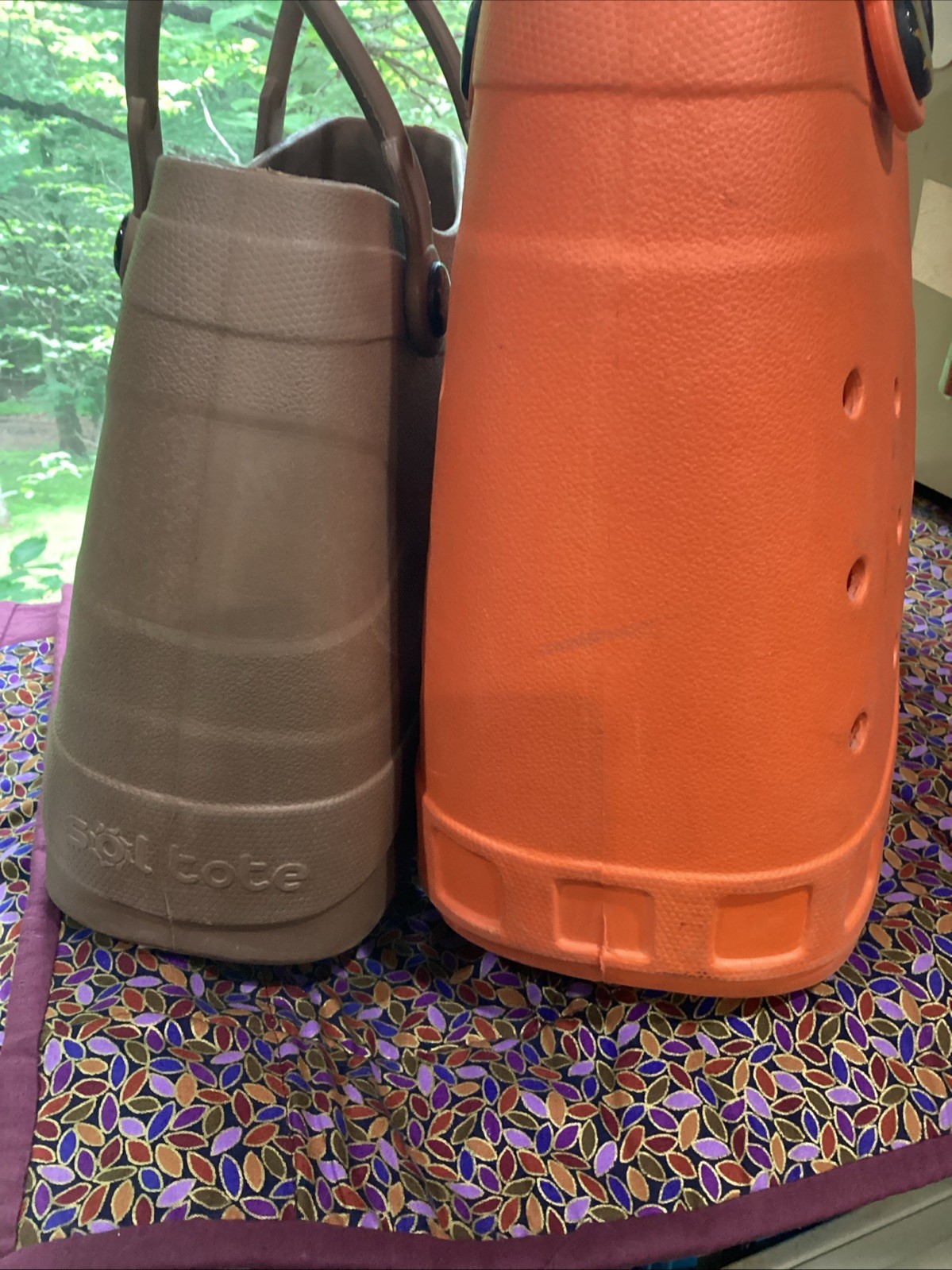 optari sol tote 2 Beige And Orange