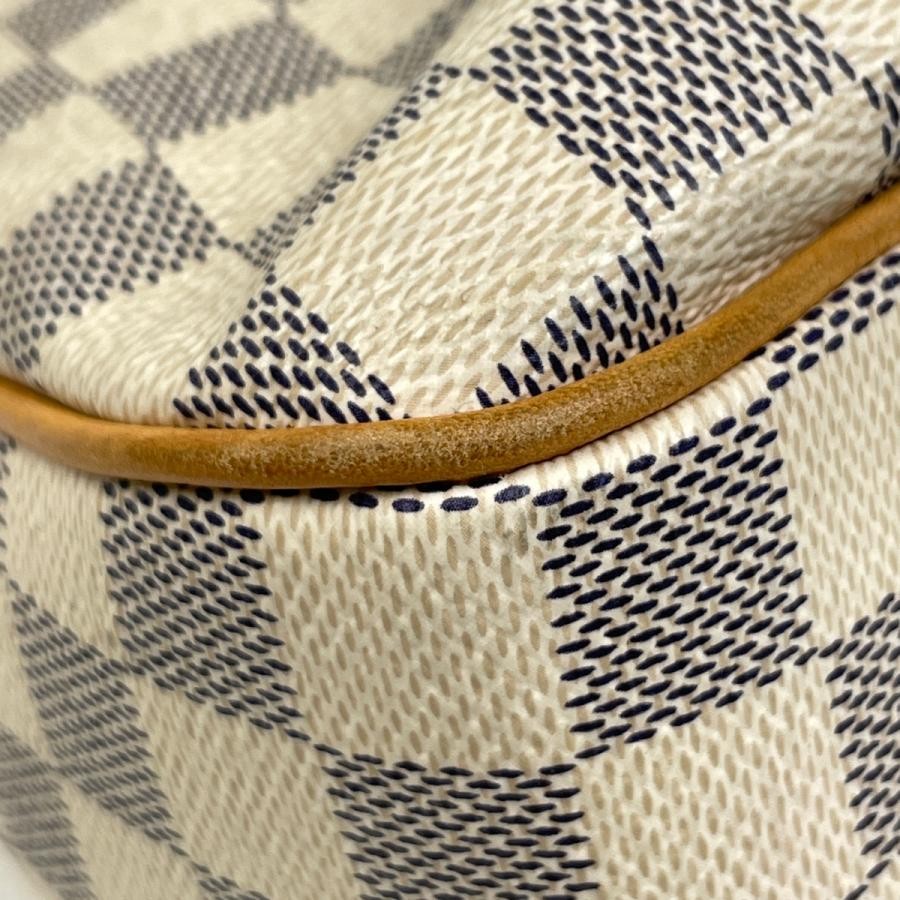 Louis Vuitton Siracusa PM Shoulder Damier Azur White Crossbody Bag #BS3598