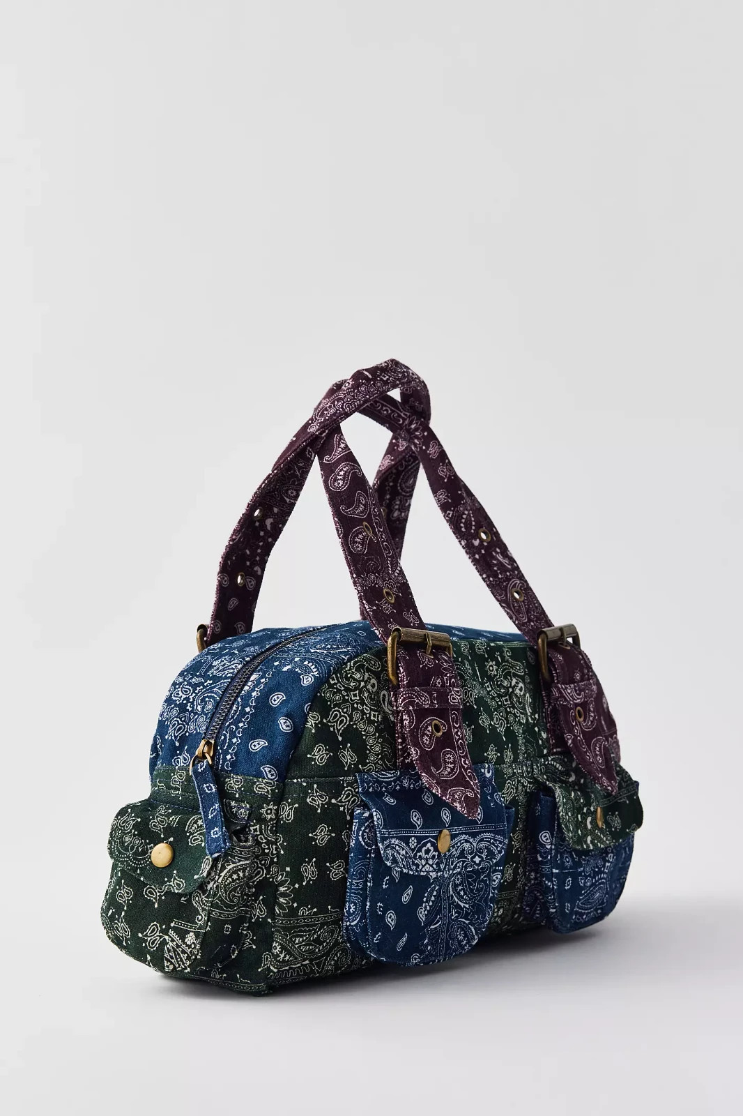 UO Urban Outfitters BDG Paisley Bandana Y2K Duffle Shoulder Bag