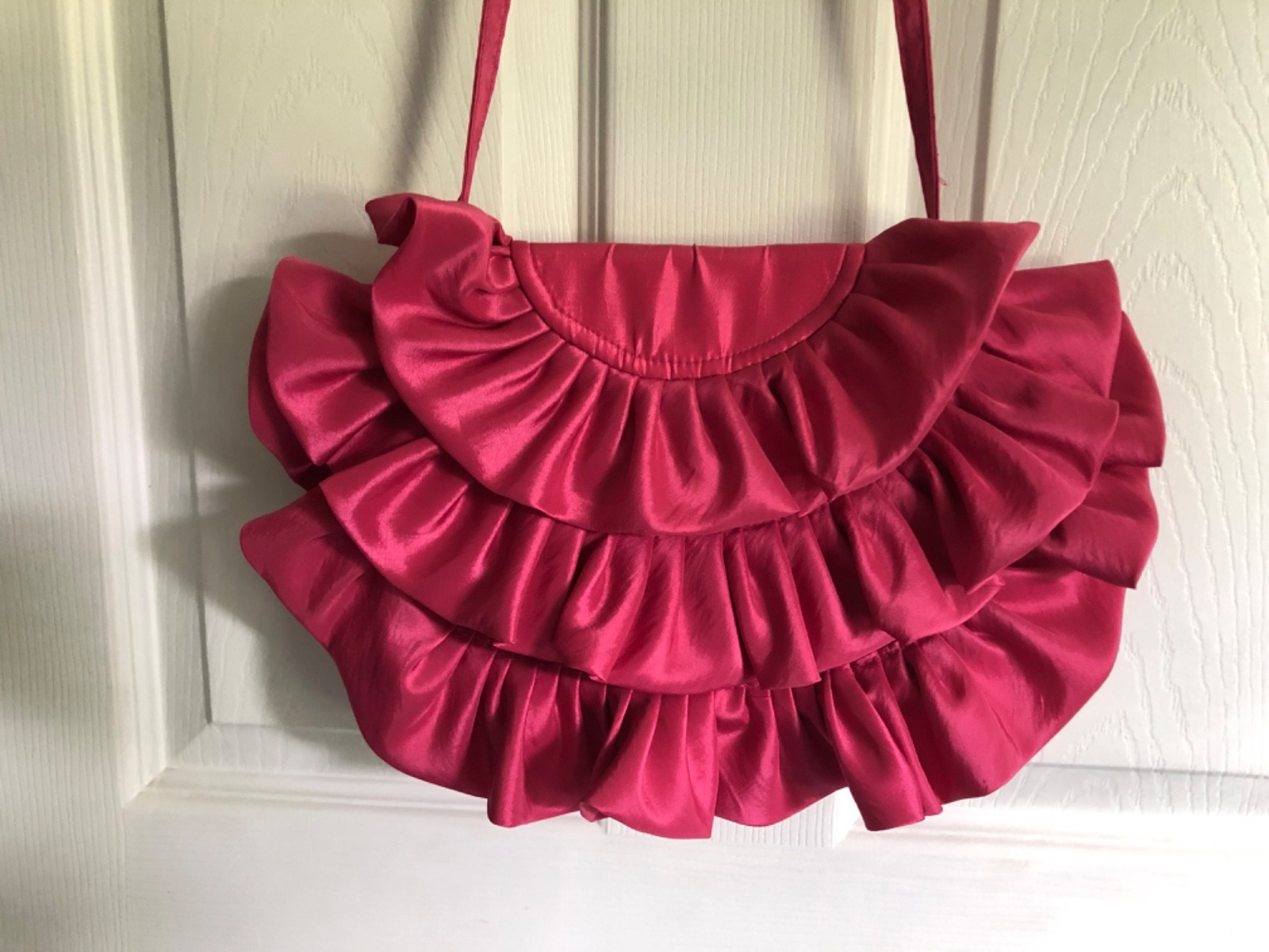 Pretty, flirty, silky, feminine shoulder purse/handbag