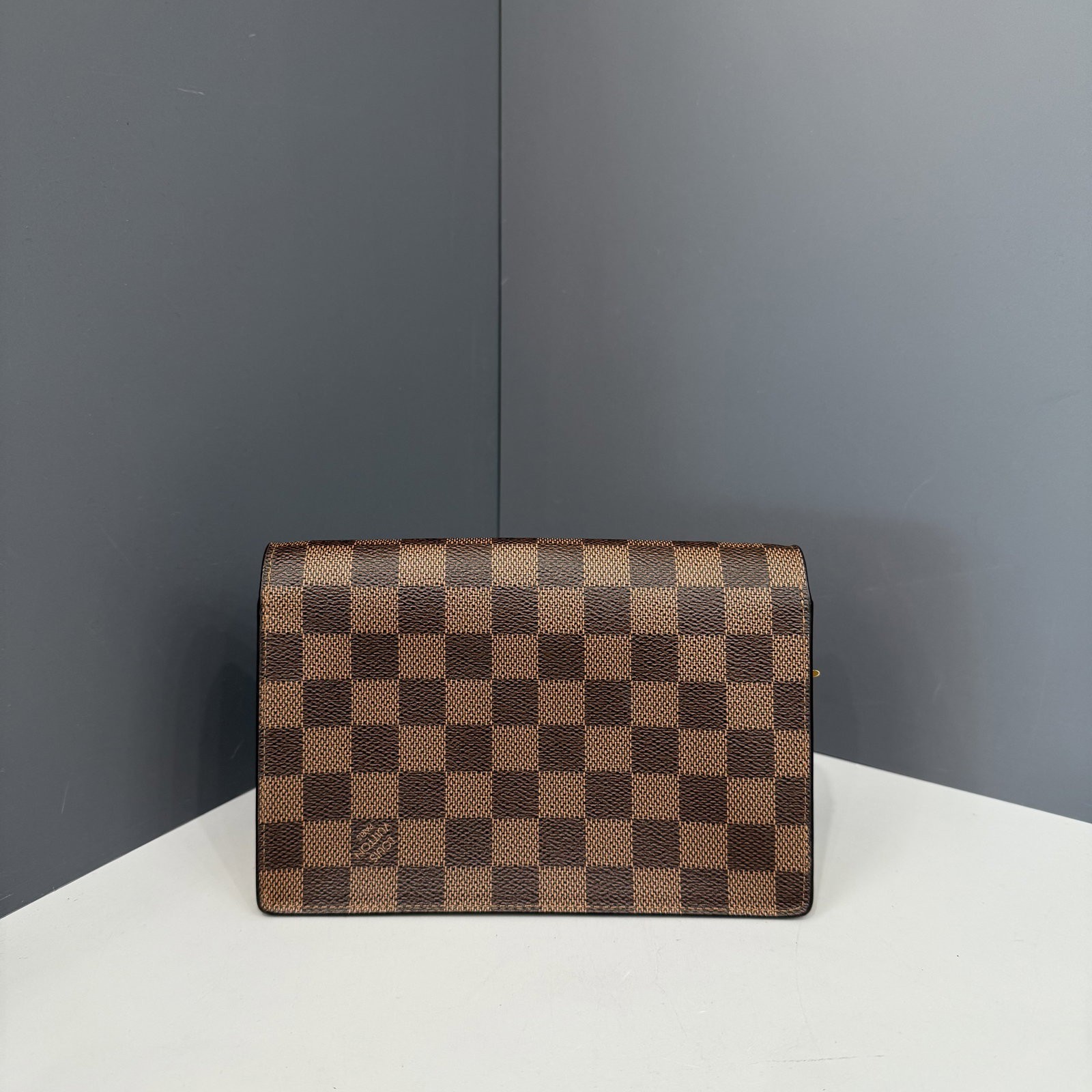 Louis Vuitton Vavin Chain Wallet Brown Beige Damier Ebene (qy012626b1)