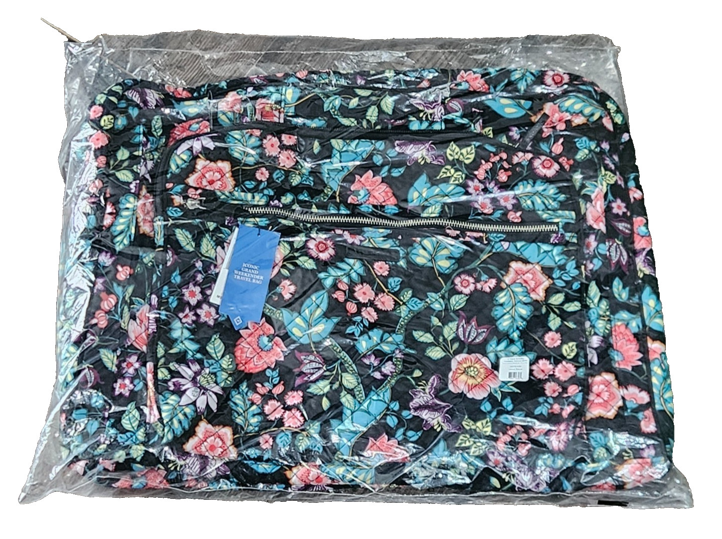 VERA BRADLEY~Iconic DELUXE Weekender Travel, Carry-On Bag Tote~VINES FLORAL~NWT!