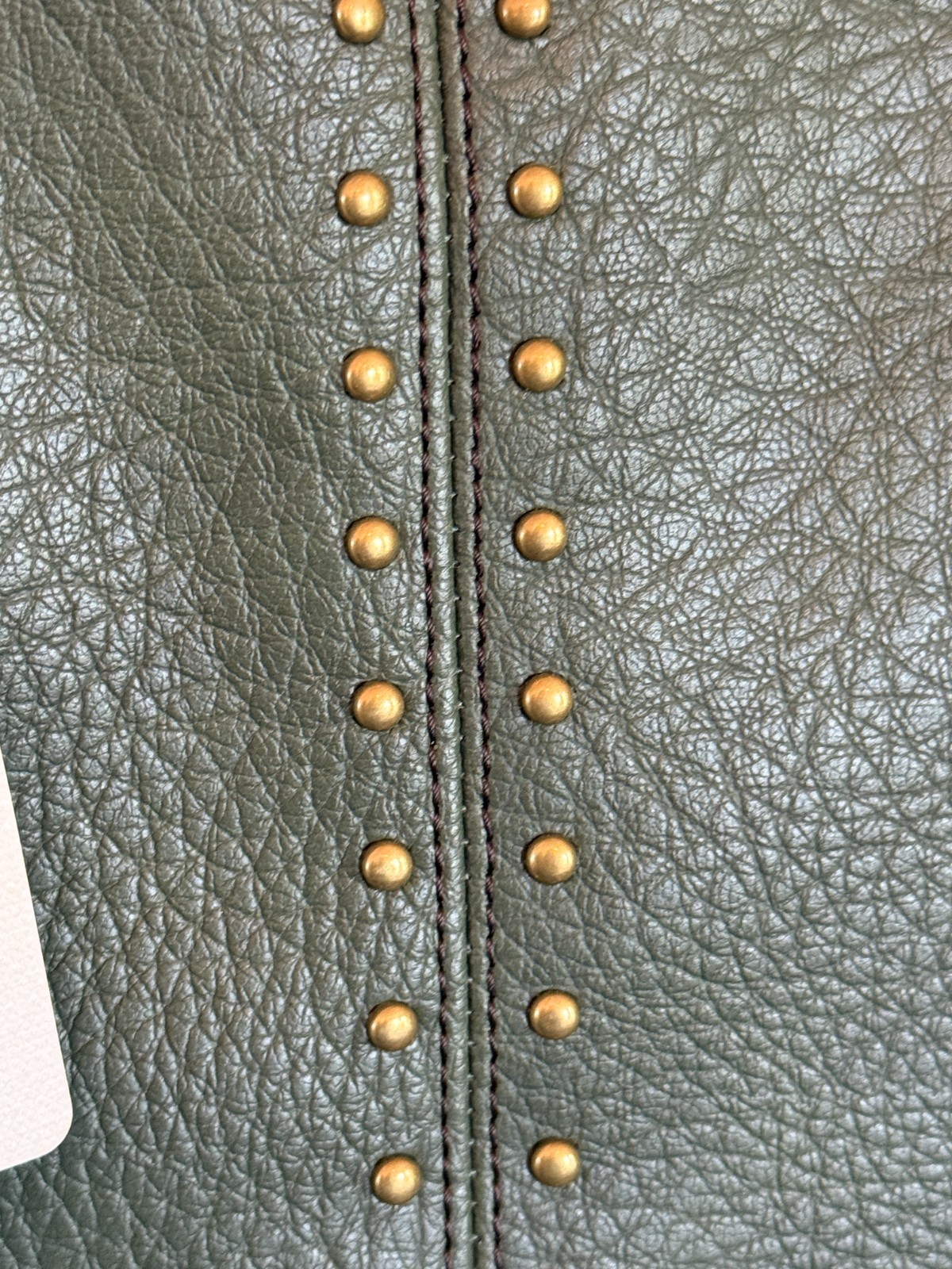 NWT a.n.a. (A New Approach) satchel purse bag Green pebbled faux leather