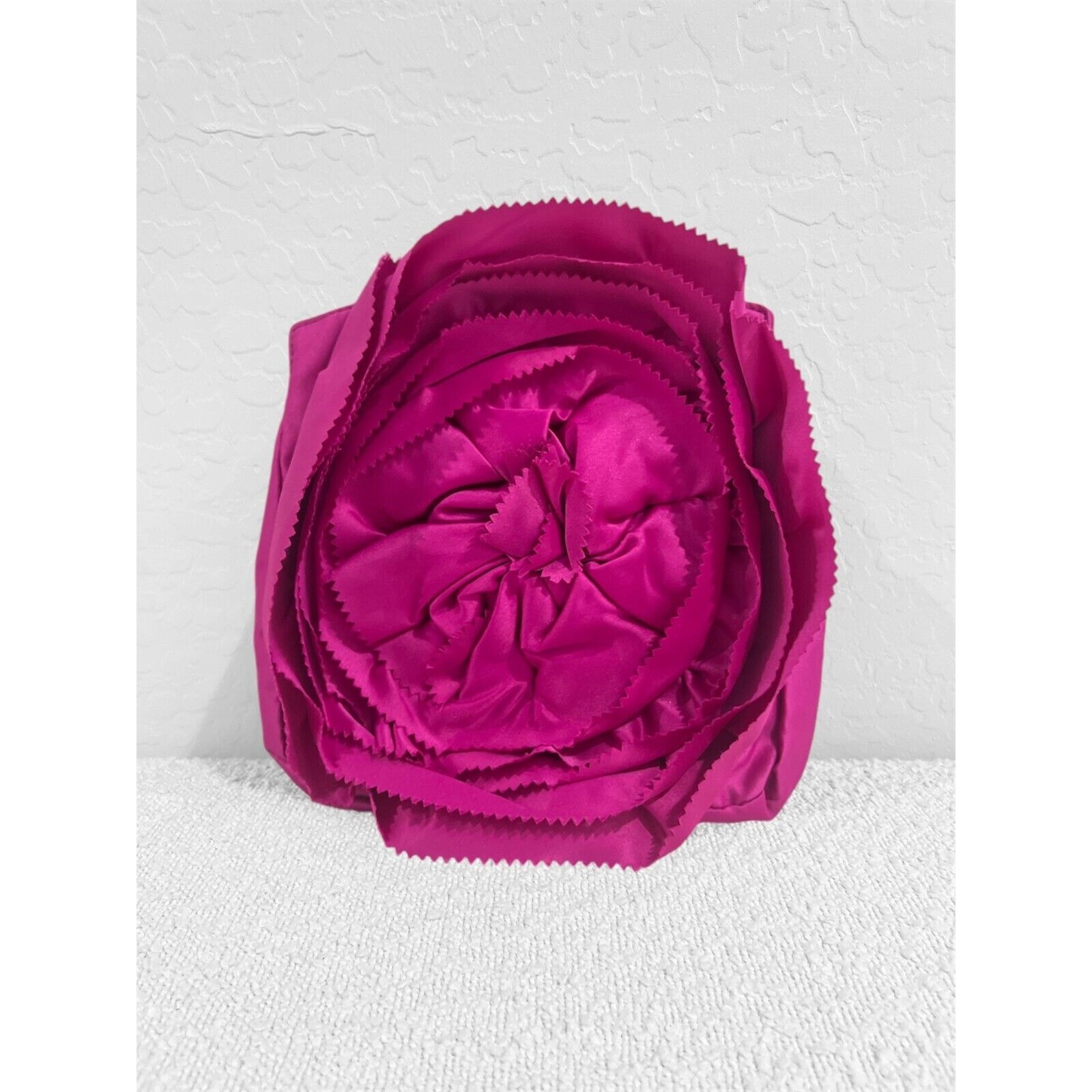 Beautiful Purple Statement Rose Clutch by MARCHESA with Snap closure, NEW