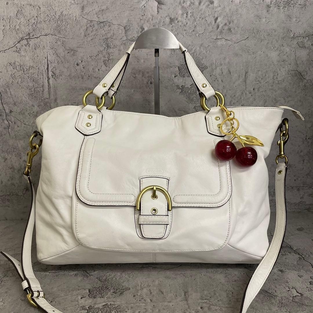 COACH Y2K Soho White 2way Shoulder Bag