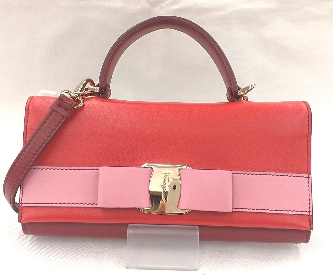 salvatore ferragamo handbag fiocco vara 7.8 inch