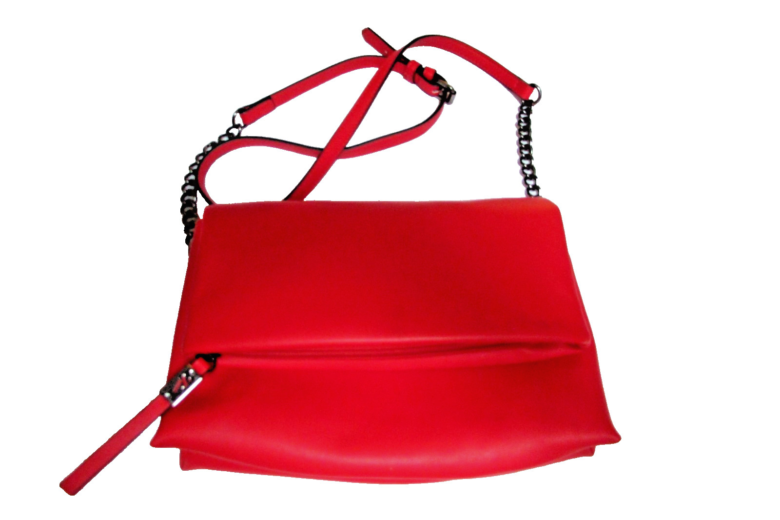 Simply Vera Wang Vibrant Red Crossbody Handbag Purse, Exc. Cond., Supple Smooth