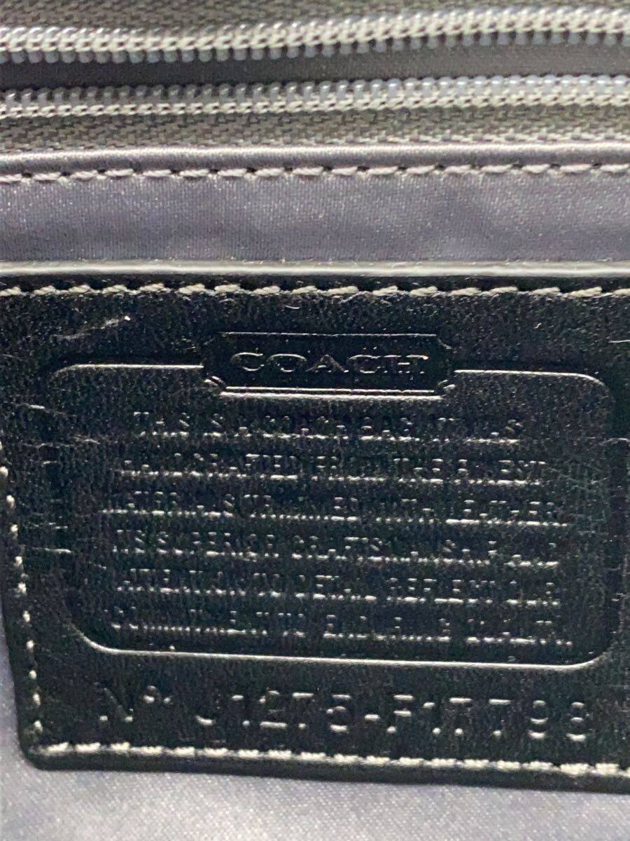 COACH Shoulder Bag Signature All over Pattern Canvas BLK All over pattern