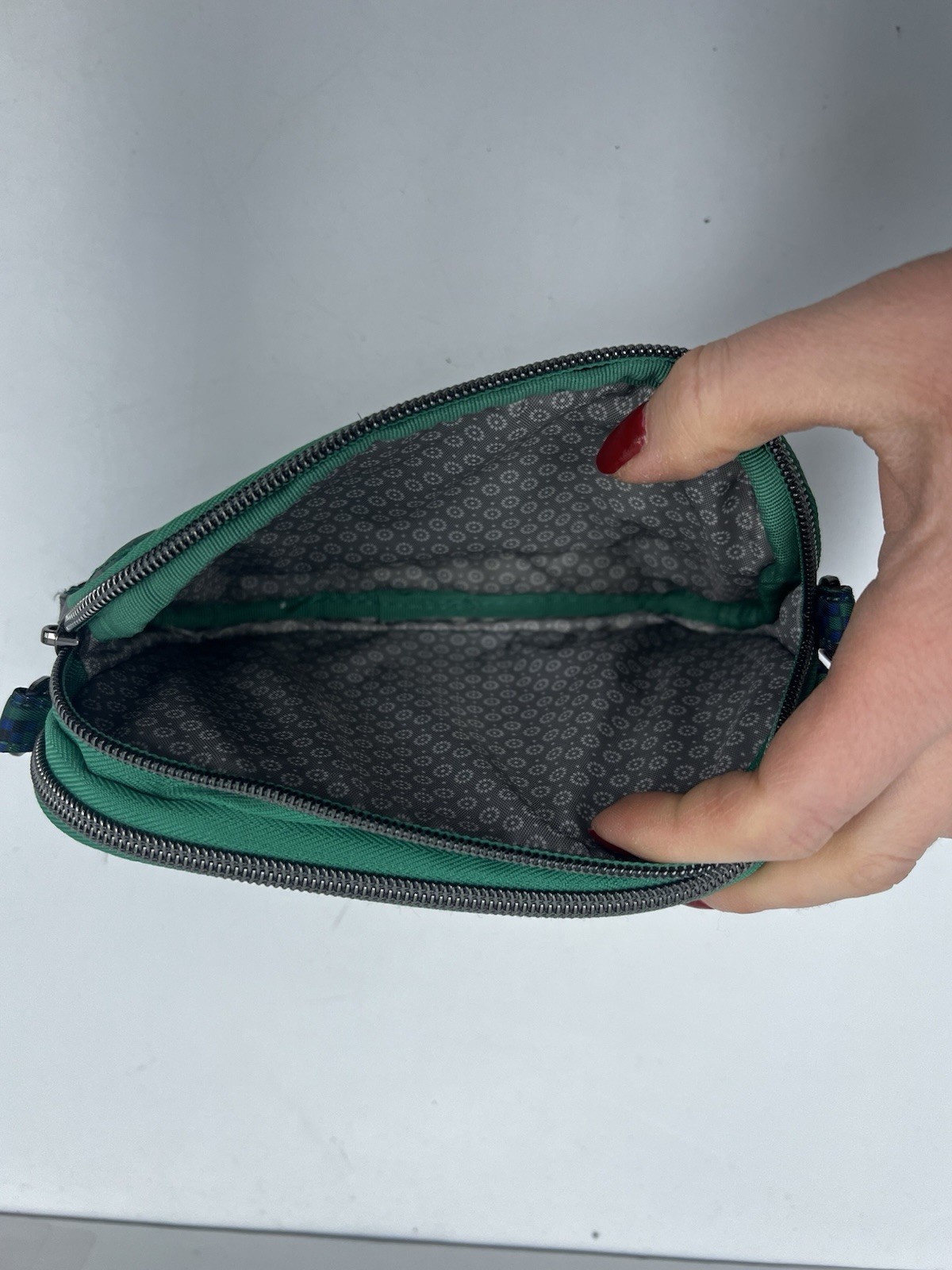 Lug Coupe Convertible Pouch Bag FAIR ISLE GREEN No Strap