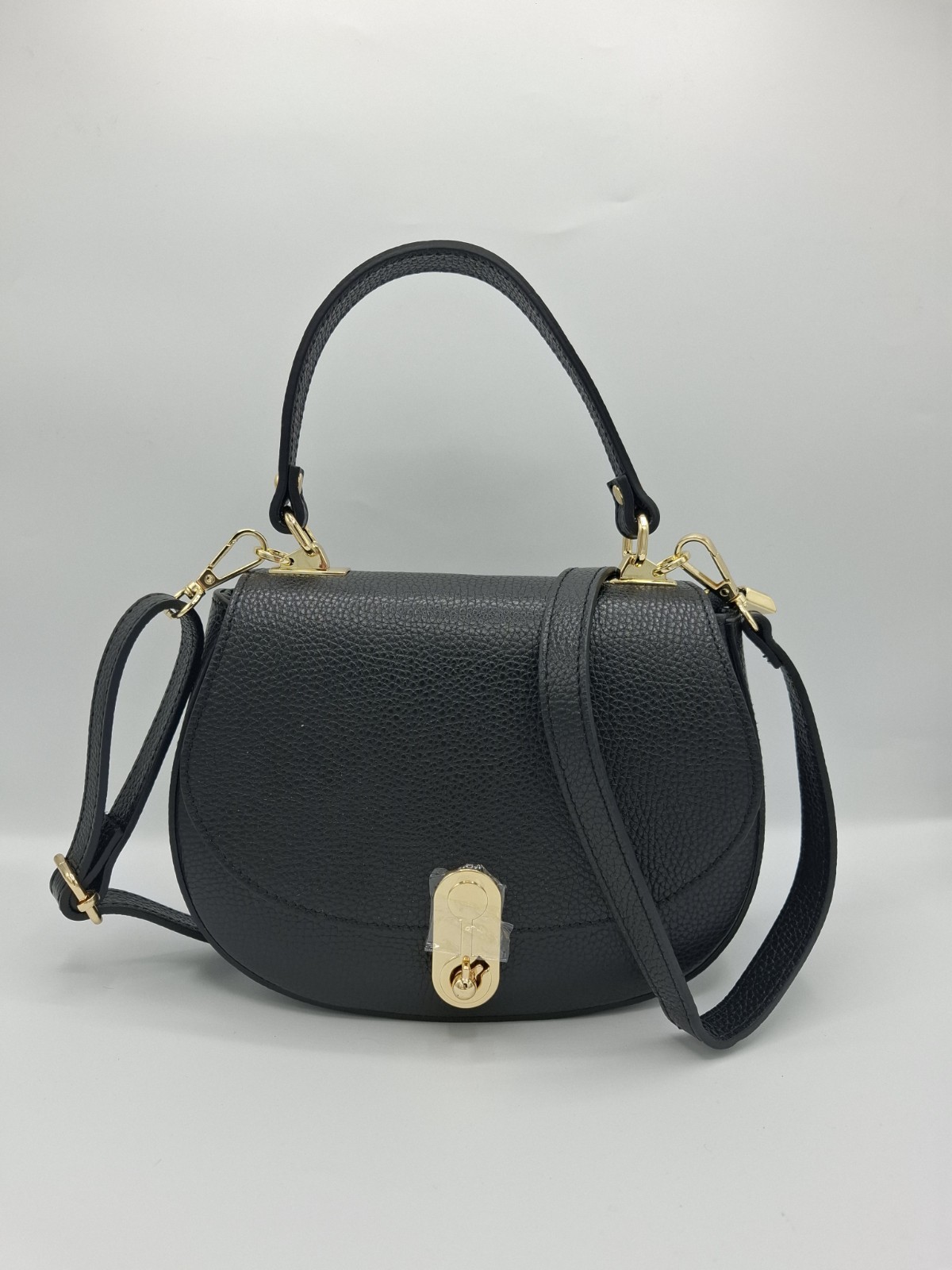 Women’s Handbag with Adjustable Shoulder Strap Genuine Leather Made in Italy