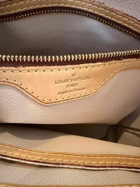 Authentic Louis Vuitton Monogram Bucket Bag Shoulder Handbag Brown