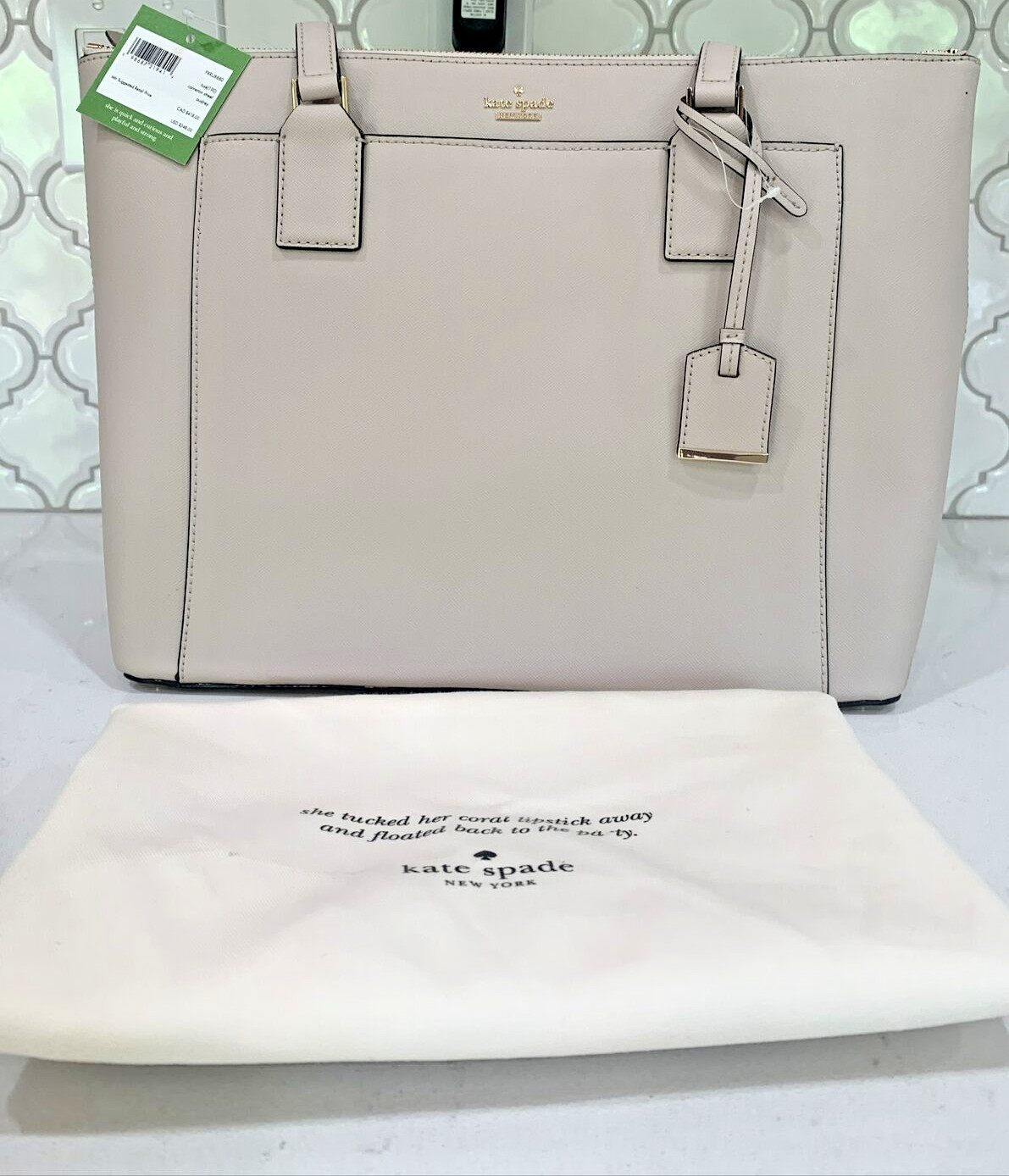 Kate spade New York PXRU8880 Tusk Cameron Street Audrey Hand Bag With dust bag