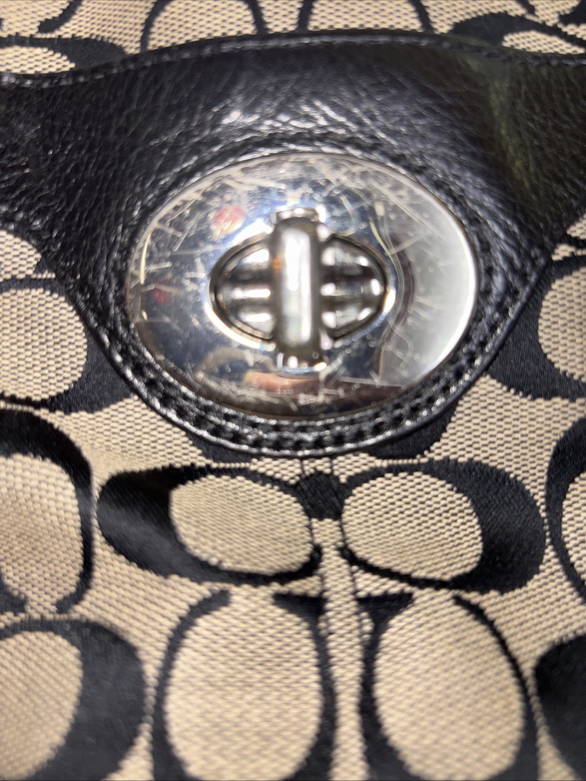COACH PENEPLOPE F16540 SIGNATURE BAG PURSE