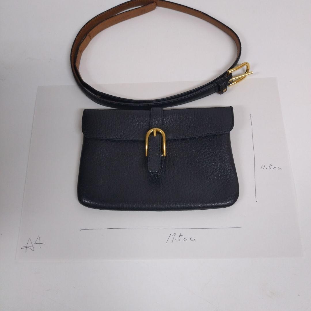 DELVAUX Waist pouch/body bag genuine leather JAPAN