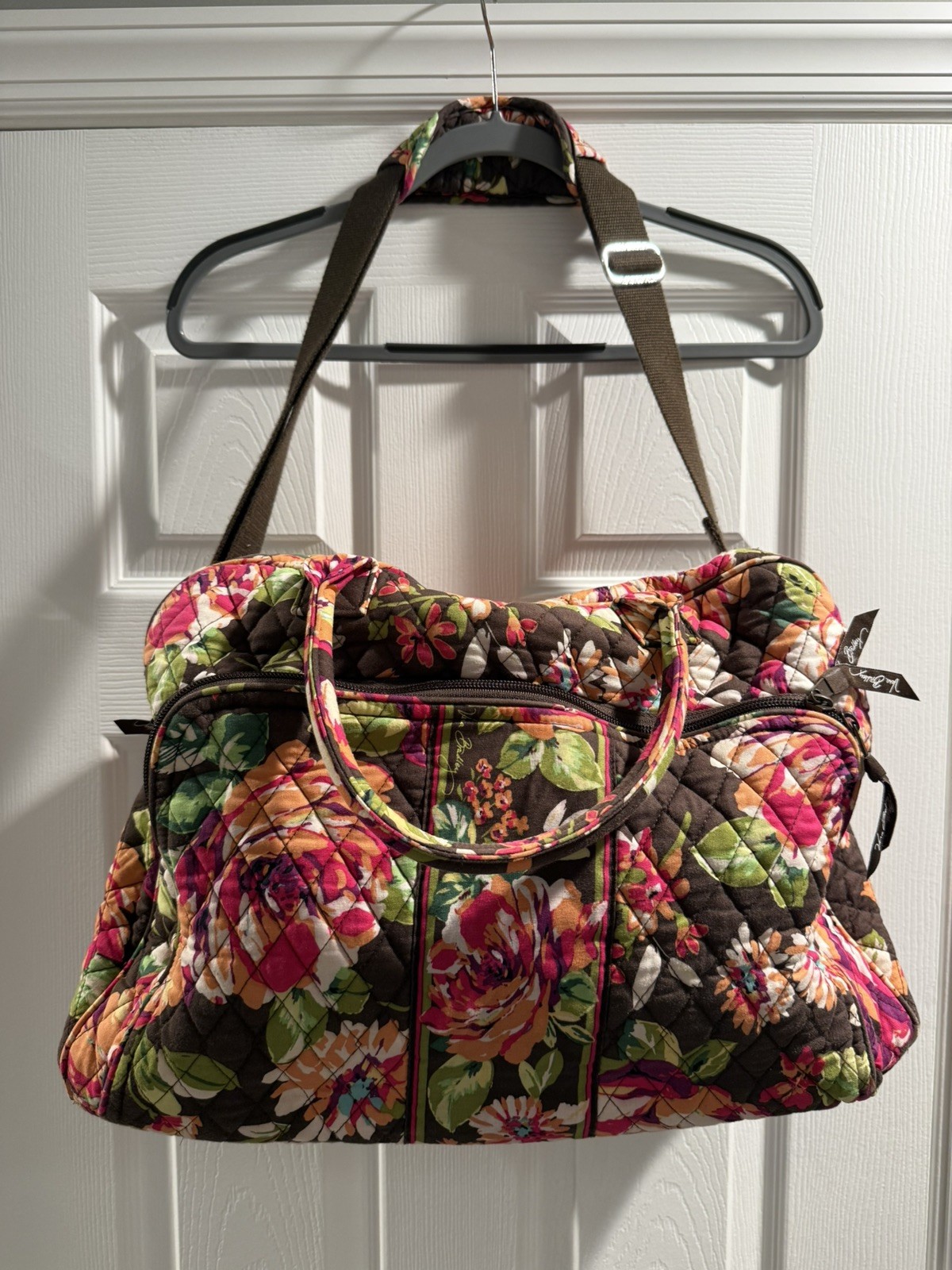 Vera Bradley Large Travel Weekender Duffel Bag English Rose Retired Pattern