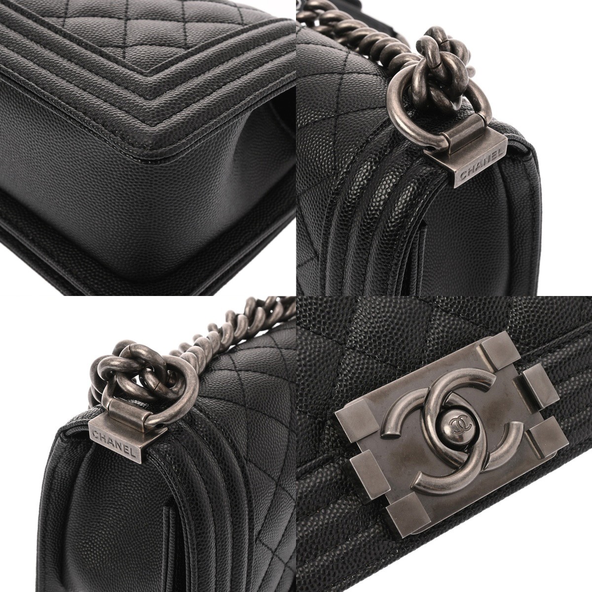CHANEL Small handbag 7.9″ A67085 Boy chanel black Women Shoulder Bag