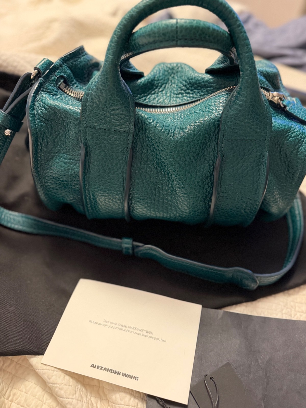 Alexander Wang “Inside Out” Rocco Duffle Bag – Dark Mosaic Teal