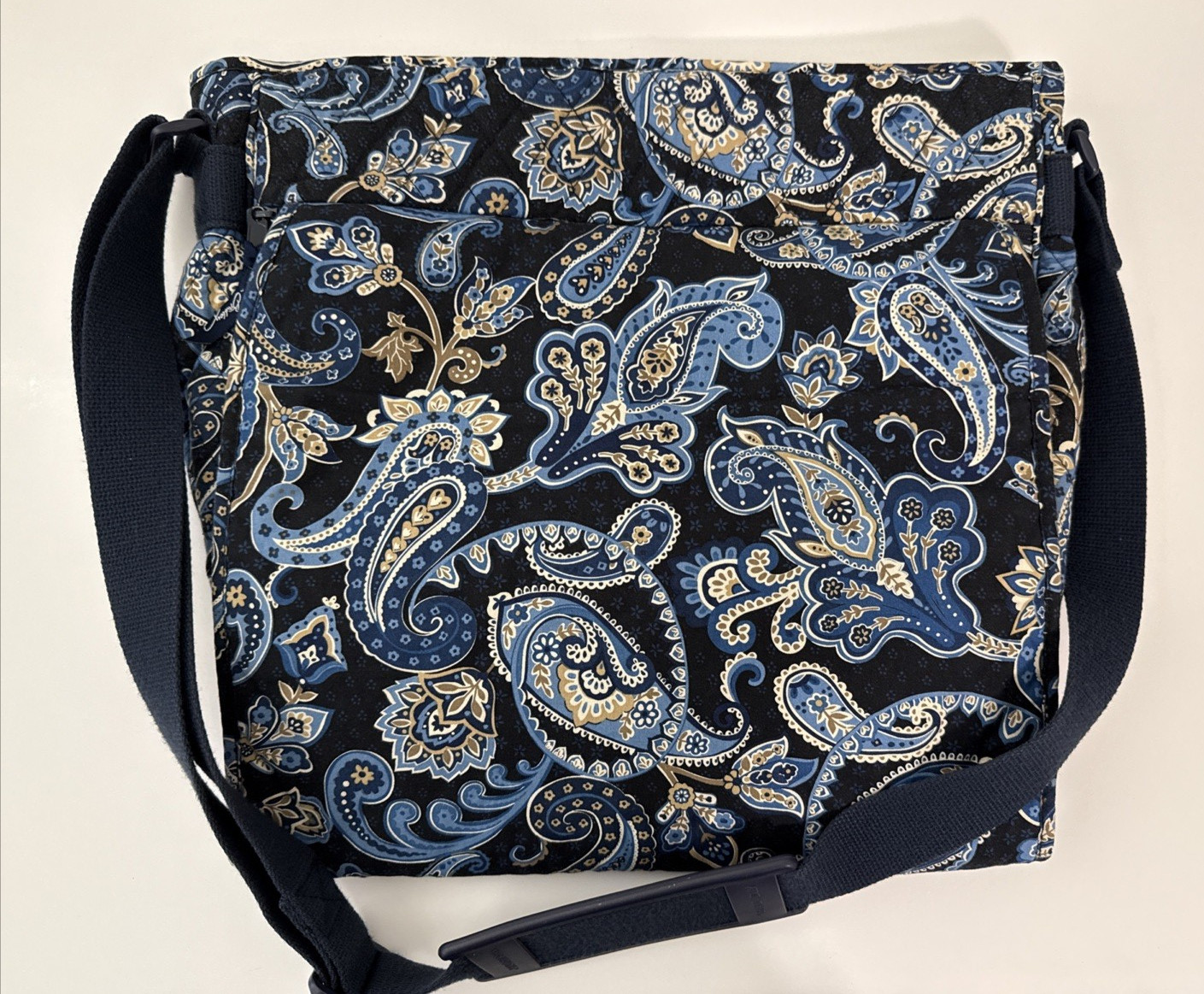 Vera Bradley Windsor Navy Quilt Large Weekender Travel Bag Carry On New w/Tags
