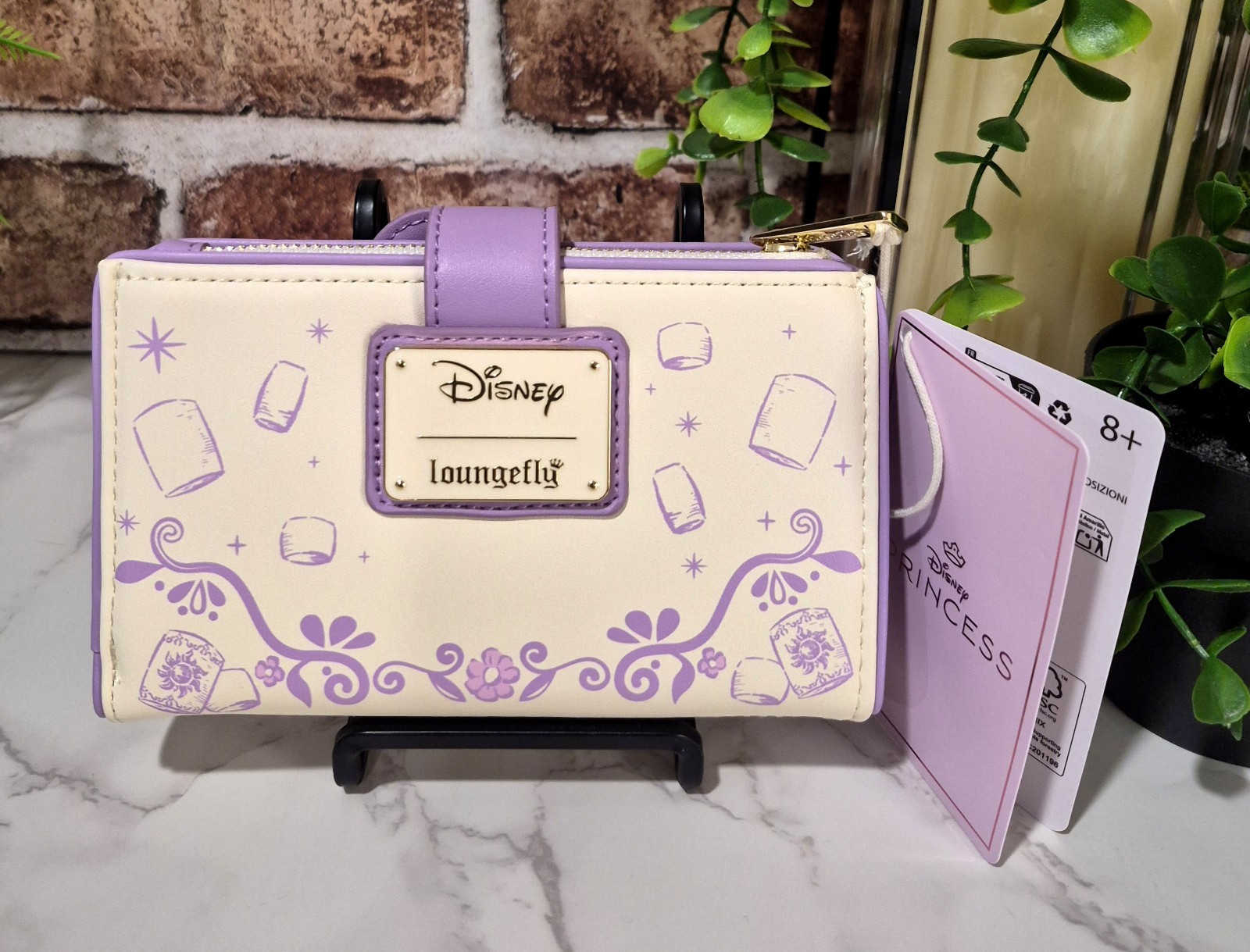 Loungefly Disney Tangled Rapunzel Sketched Mini Backpack And Wallet Set ☆NWT
