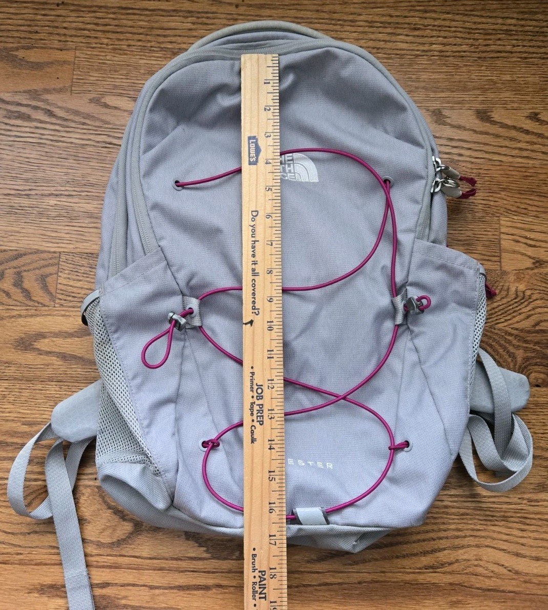 The North Face Backpack Jester Bookbag Laptop Sleeve Gray Pink
