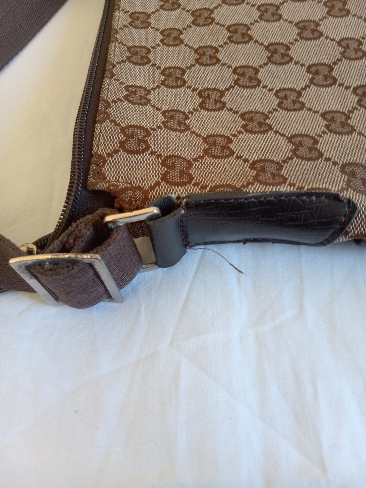 Gucci Brown Canvas Bag