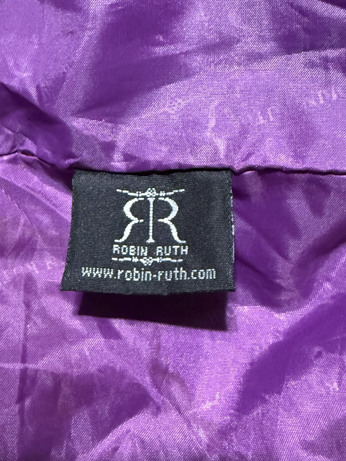 Robin Ruth Tote Bag Atlanta Canvas Purple Raindrop City Scene New With Tags