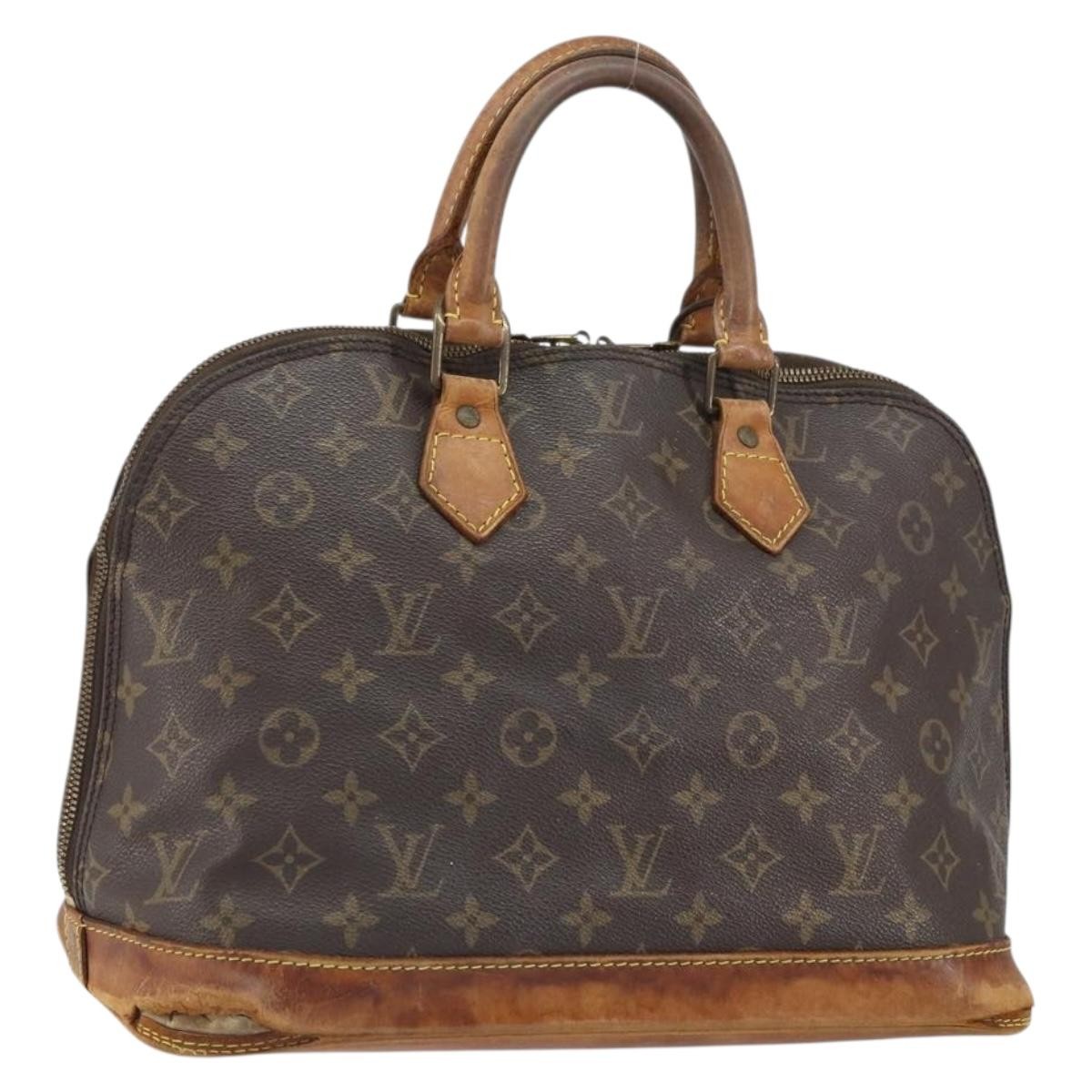 LOUIS VUITTON Monogram Alma Hand Bag M51130 LV Auth 163262