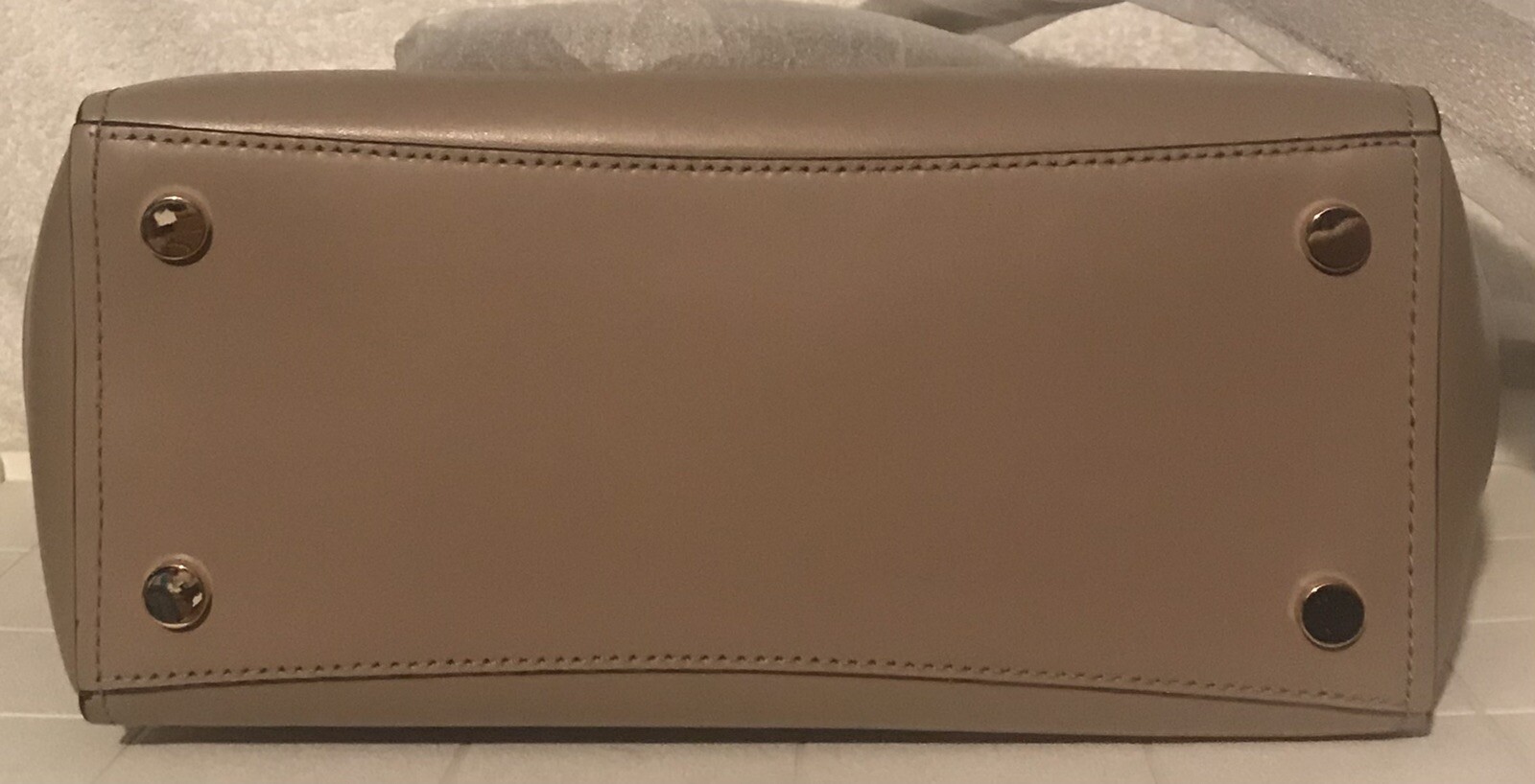 Michael Kors-Benning-Large-Hand Bag-Leather-Satchel-Truffle-*NEW w/Tags*MSRP$378