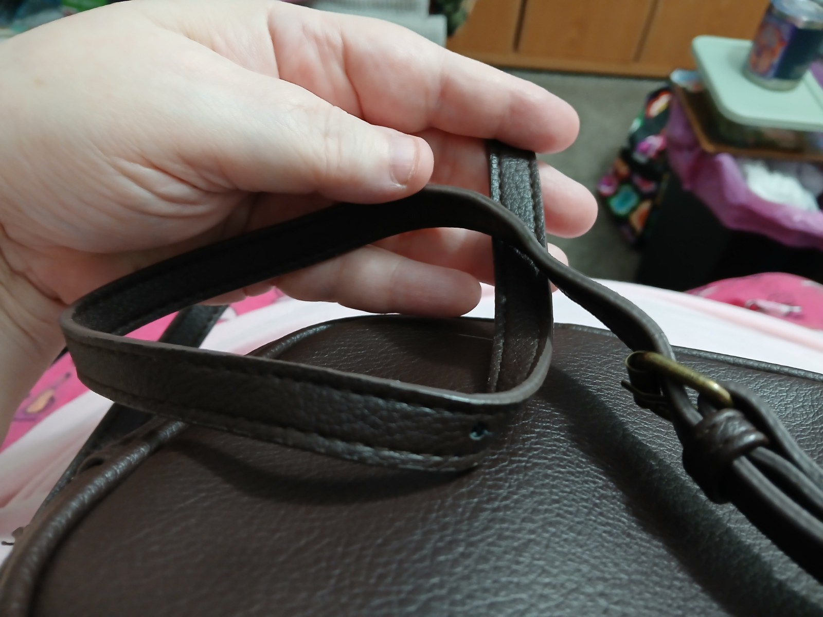 BRITISH BAG COMPANY SMALL GREEN PLAID CROSSBODY HANDBAG