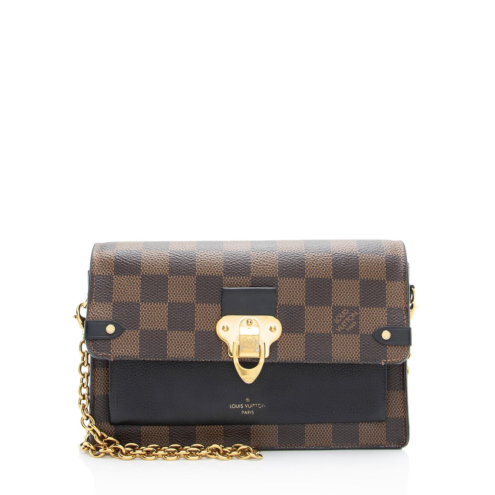 Louis Vuitton Damier Ebene Vavin Chain Wallet