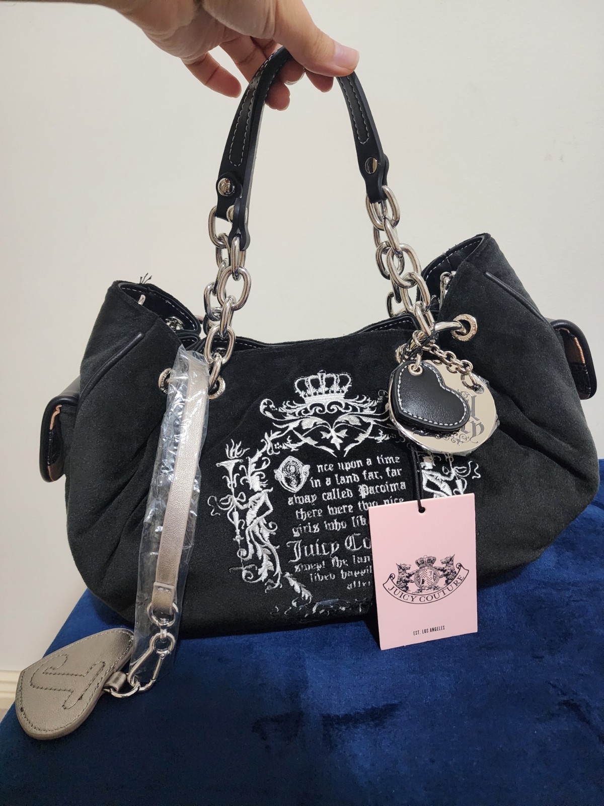 Juicy couture Fairytale juicy once upon a time hobo satchel daydreamer black bag