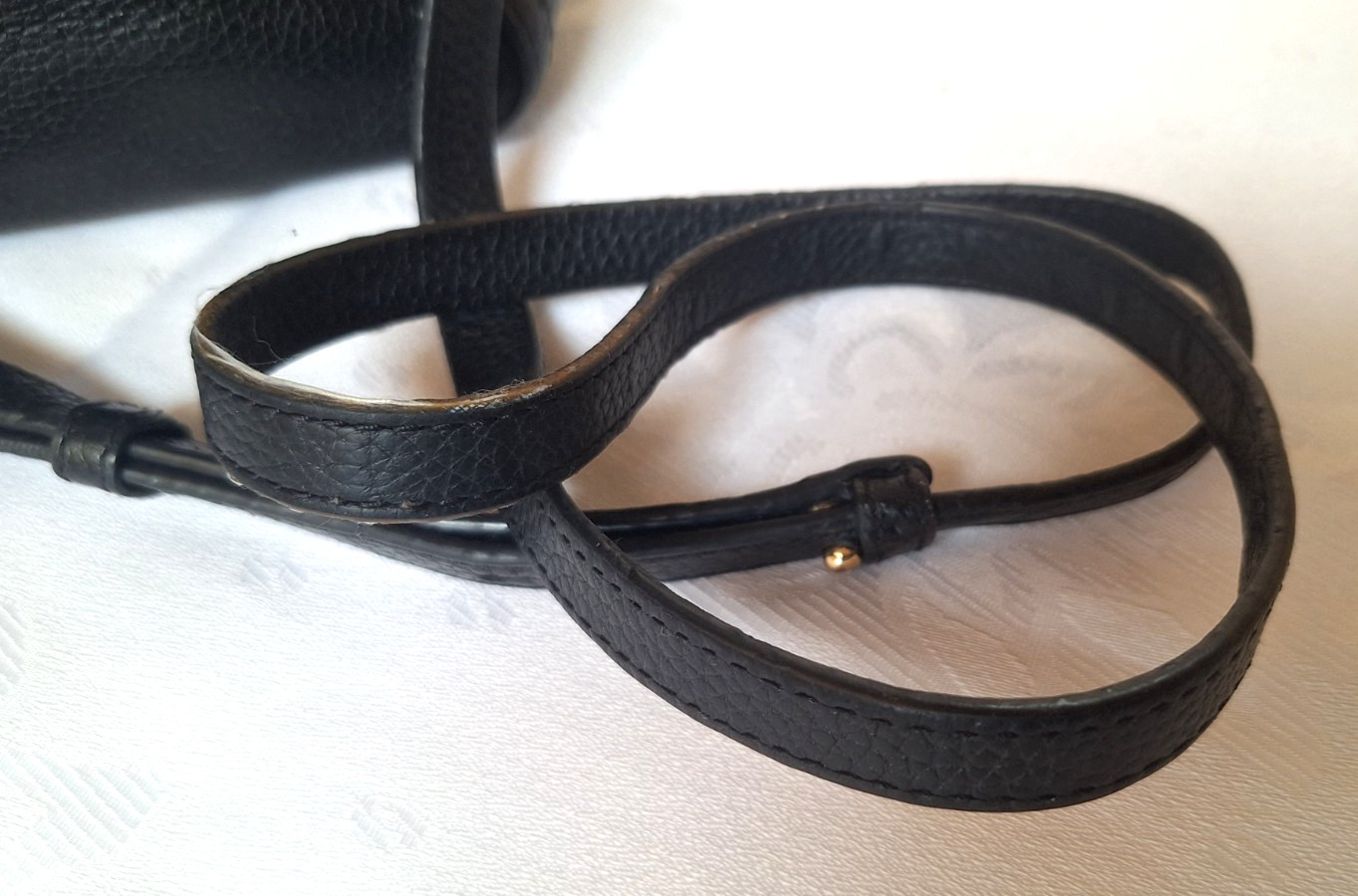 Marc Jacobs The Groove Black Pebble Leather Crossbody Messenger Bag