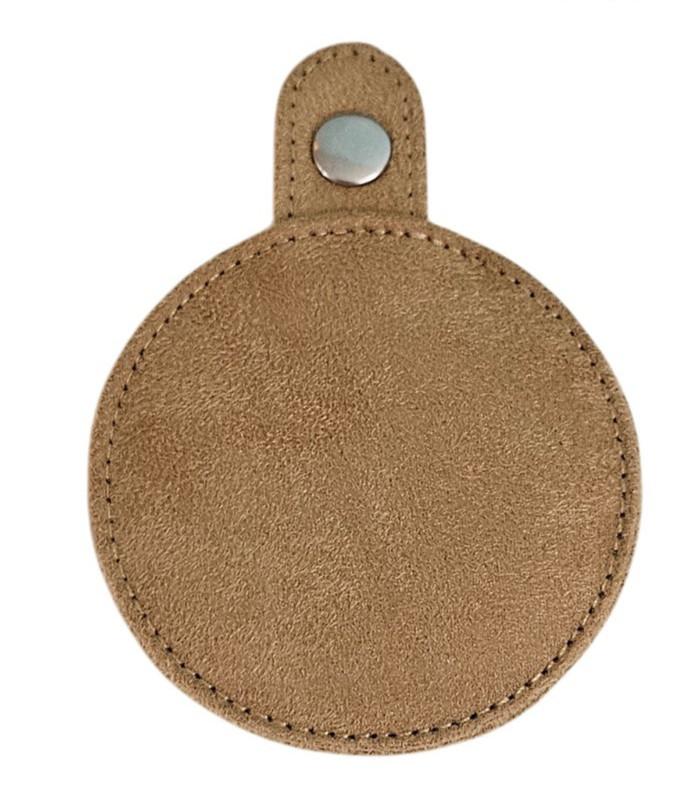 Travelon Crossbody Bag Travel Organizer Microsuede Passport Wallet Mirror Tan