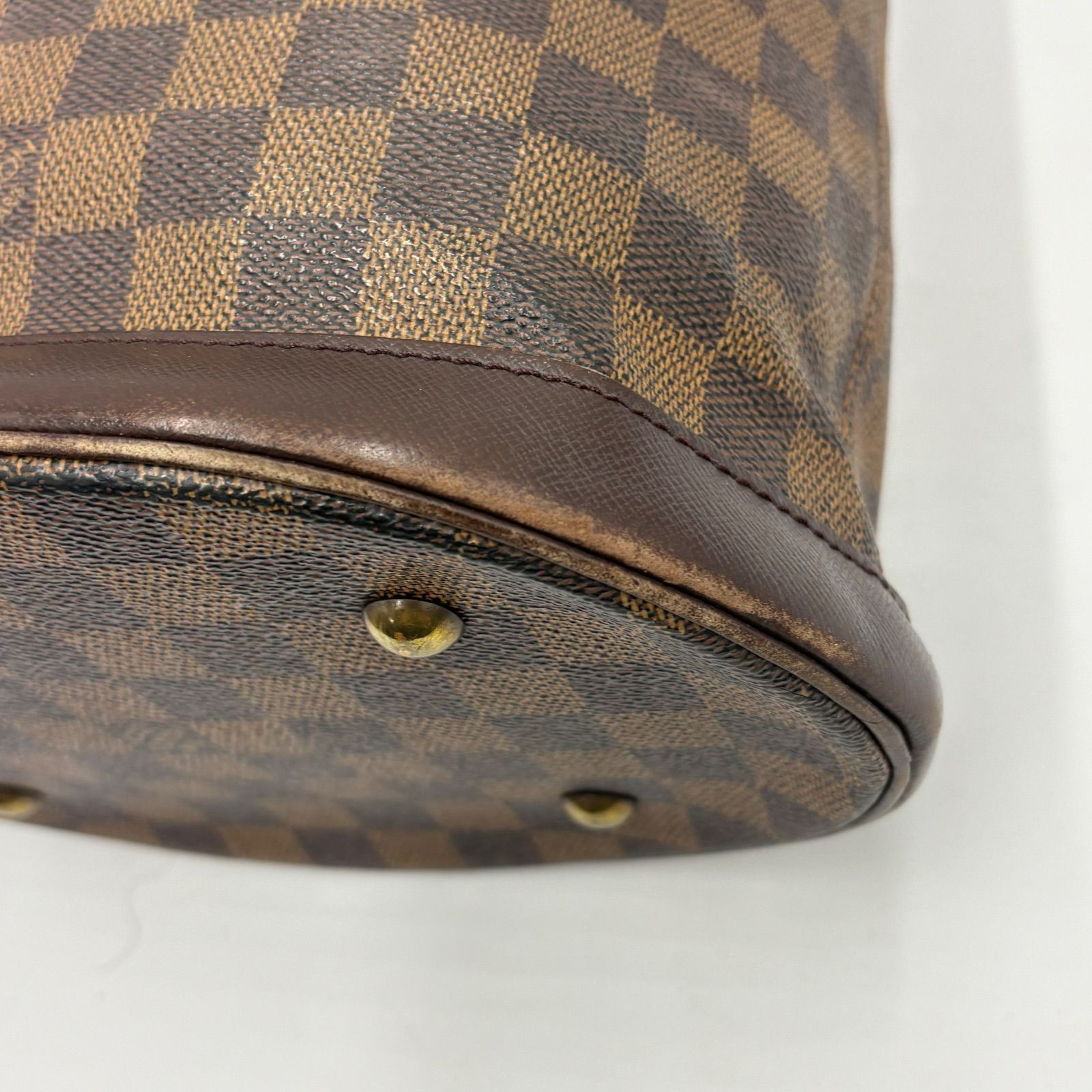 Auth LOUIS VUITTON Damier Ebene Marais Tote Bag Handbag N42240 2Y6311