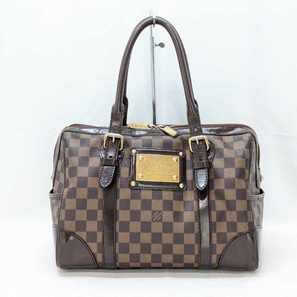 LOUIS VUITTON Damier Ebene Berkeley Hand Bag N52000 DU0093 Authentic LV