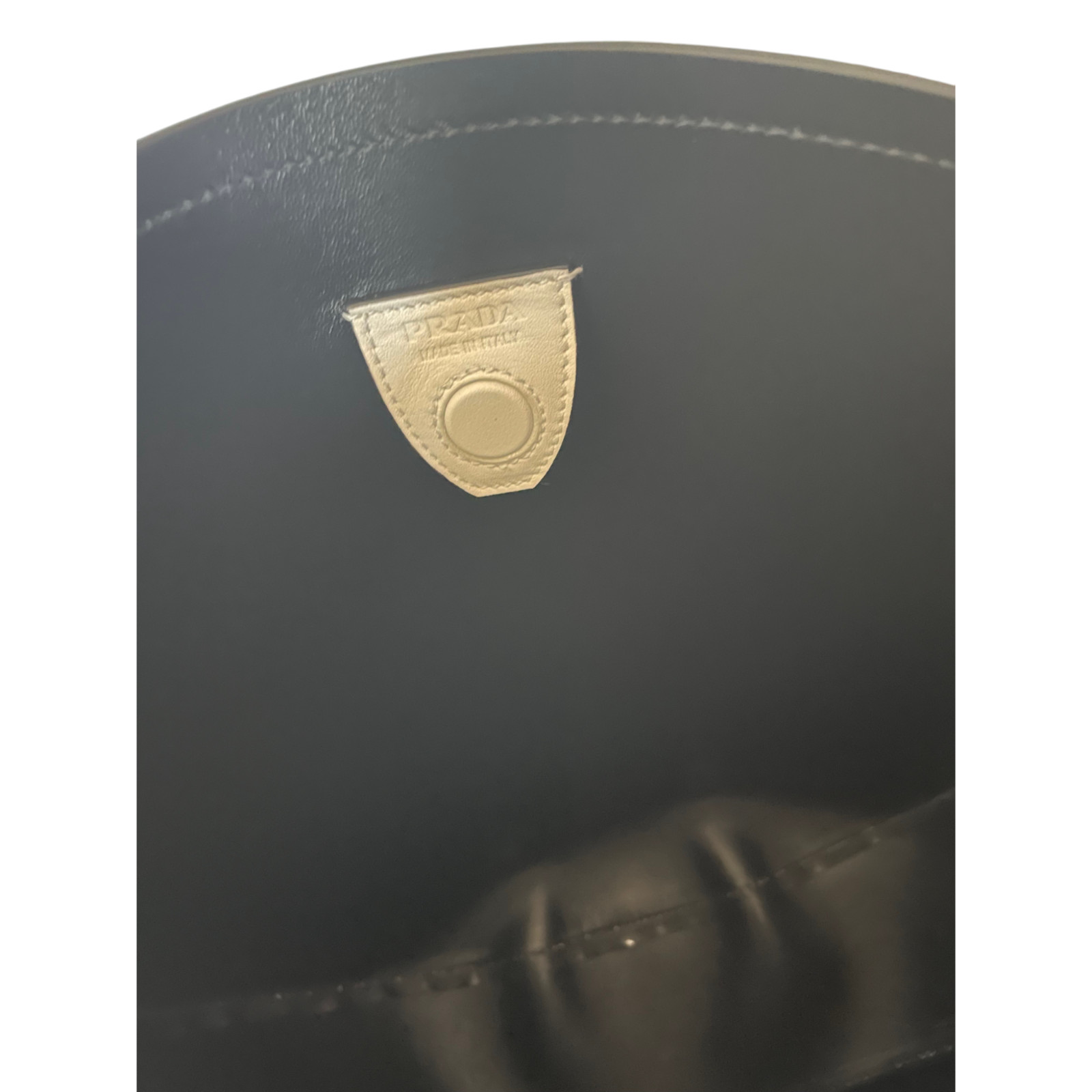 Prada Shoulder Bag Vitello Lux Leather, White, 1BC131 2DJ4 F03GZ