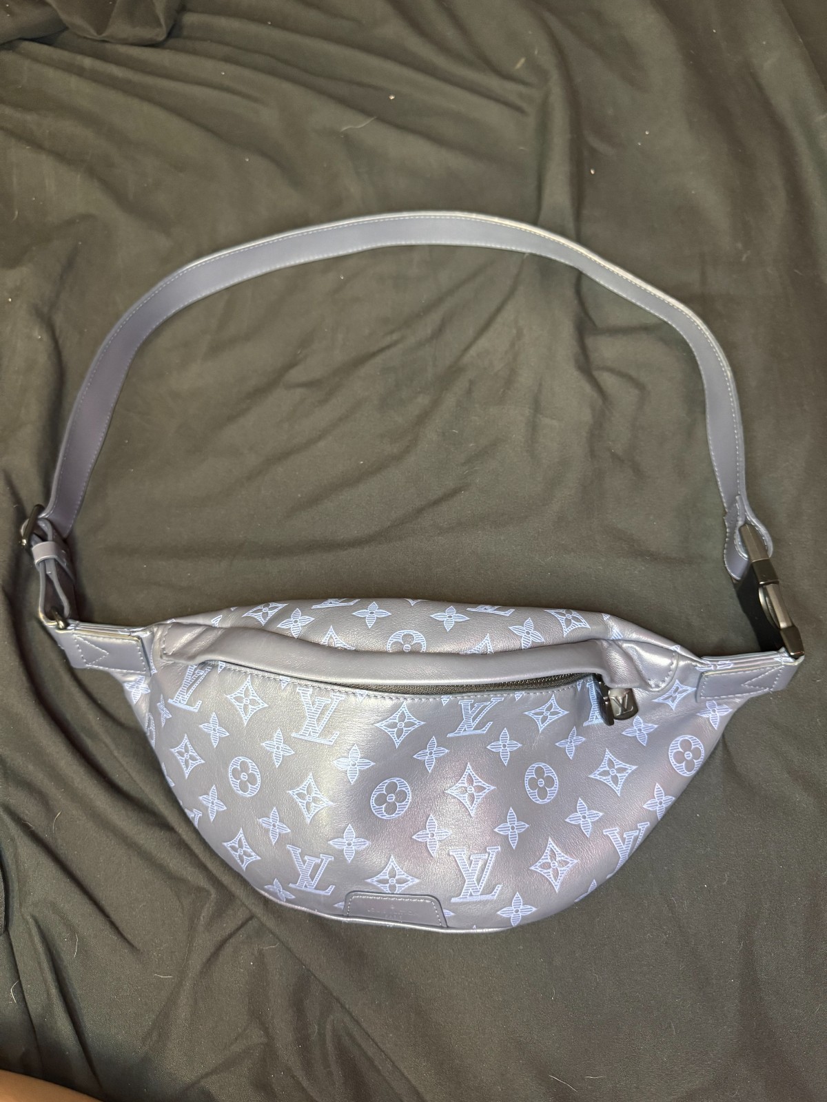 Louis Vuitton Louise Belt Bag PM Blue Leather